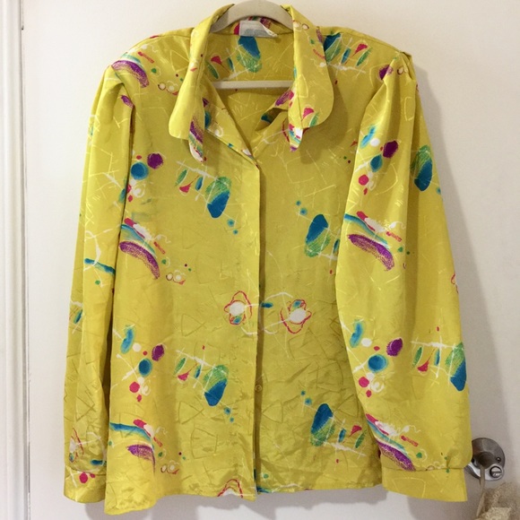 50% OFF Totally rad 80s blouse